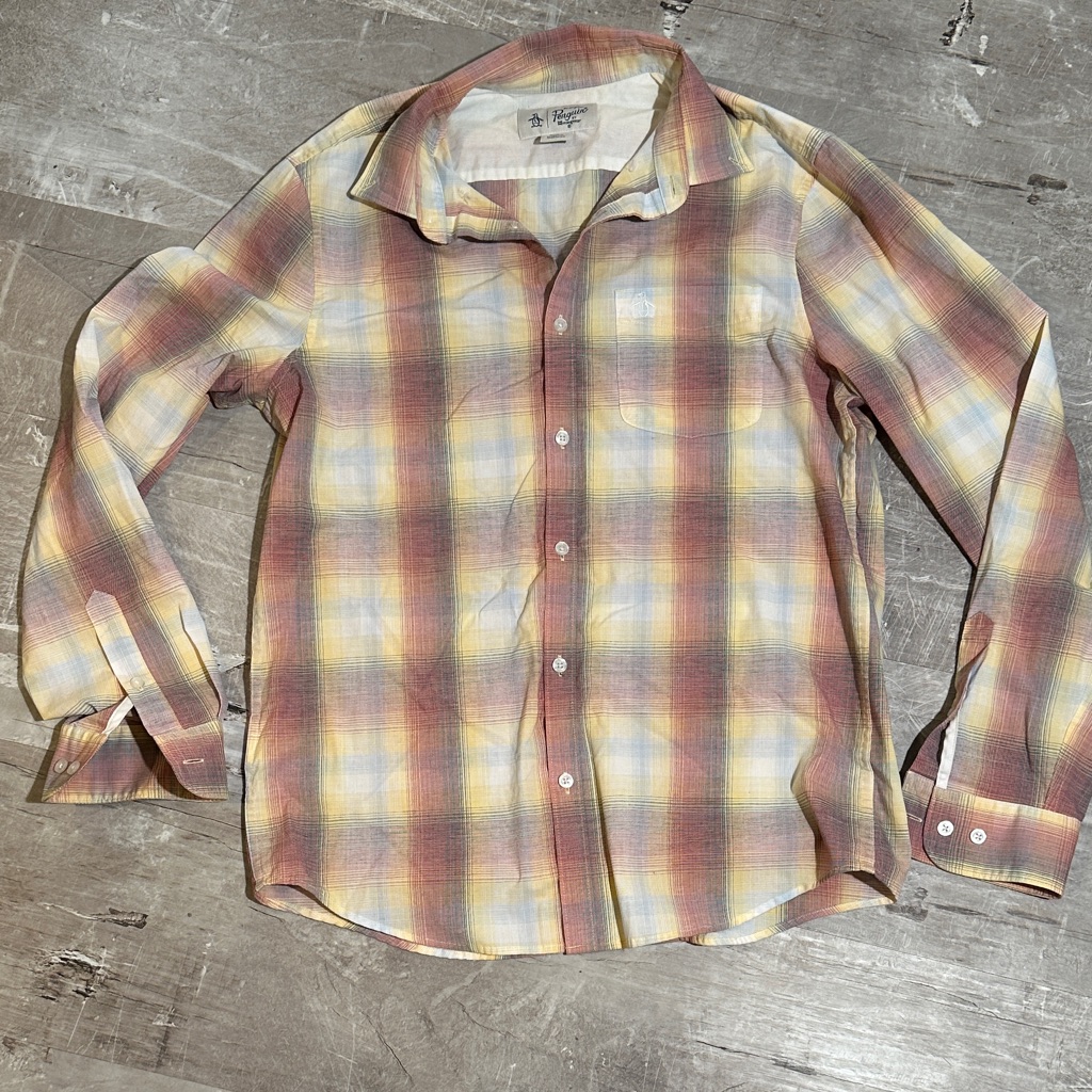 Original Penguin Multicolor Plaid Button Down Shirt
